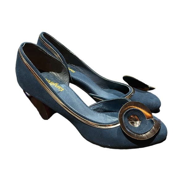 Anthropologie Farylrobin Suede‎ Upper Heels - Picture 1 of 7